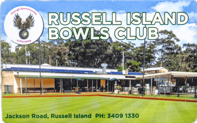 Russell Island Bowls Club Membership Card