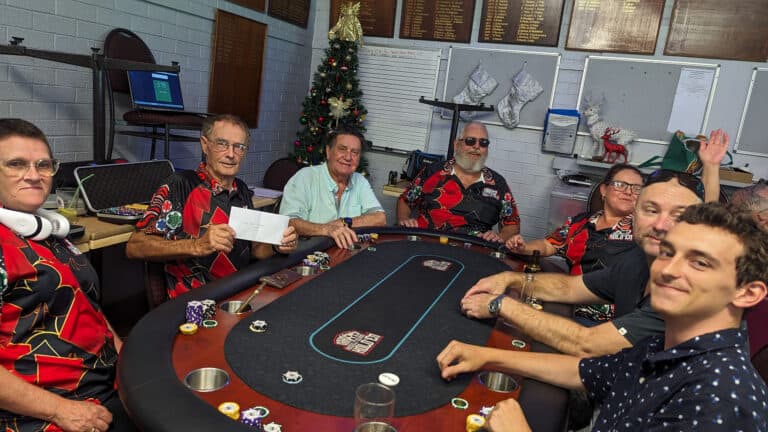 Russell Island Texas Holdem Christmas Party at the Bowlo!